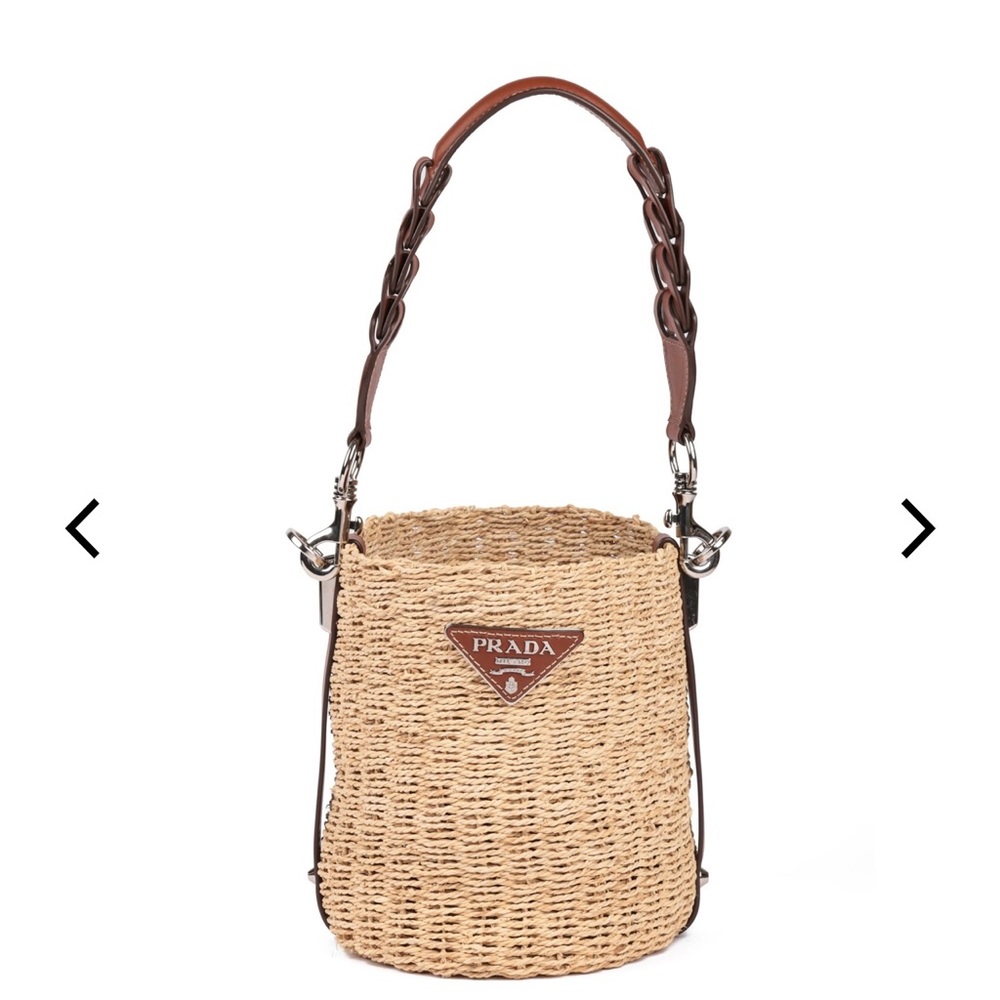 Prada Wicker Bucket Bag